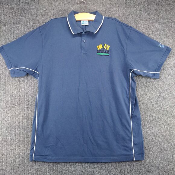 Main Gate Men's Business at The Brickyard Polo Shirt Blue XL Short Sleeve 2005 - Picture 2 of 13